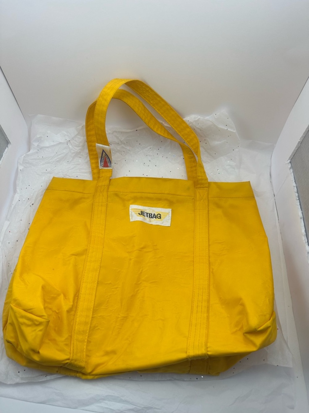 Vintage JETBAG Yellow Tote Bag